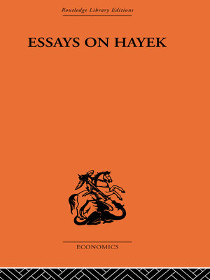 cover image of Essays on Hayek